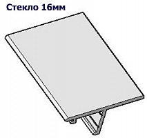 S-102-16 Декоративная накладка для стекла 16мм